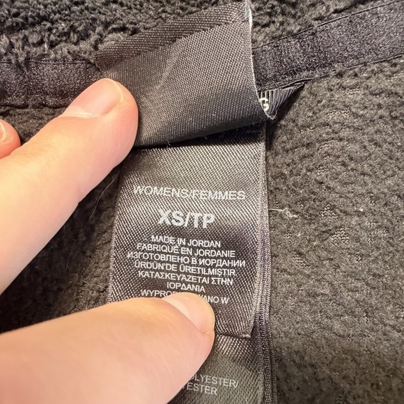 The North Face Osito Fleece Jacket Womens XS Black Full Zip Soft Plush Coat - Picture 4 of 6